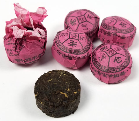 Puer Rice Nugget tea cakes