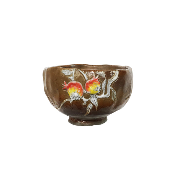Teacup with flower pattern